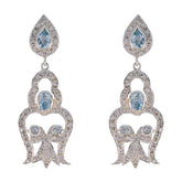 Dewi Blue Stud Earrings for Eye-Catching Style Blue Topaz Blue Stud